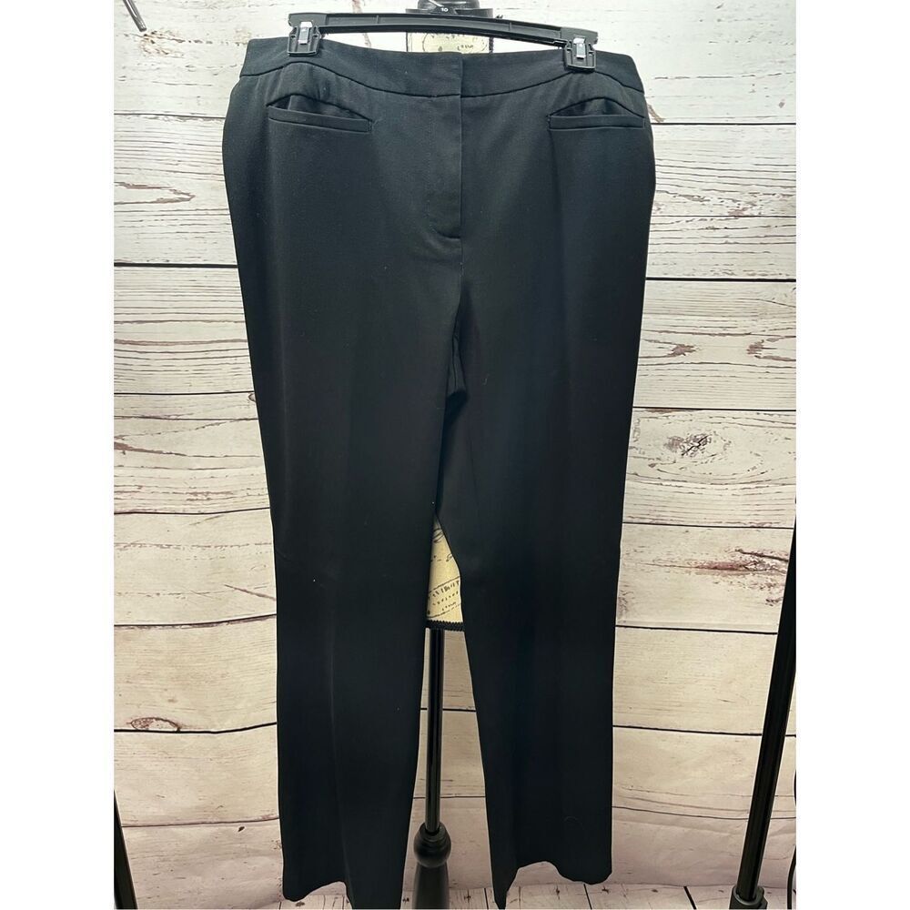 Liz Claiborne Black Career‎ Dress Pants Pockets Classic Office Work